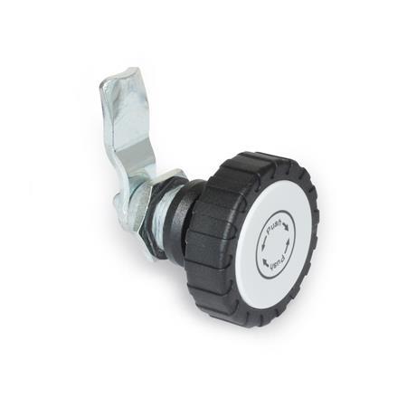Otto Ganter Latch with Safety Function Operation with Operating Element Not Lockable, GN 115.9